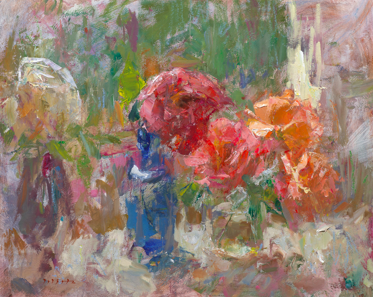 Wirtz, Björn, Rosengalerie, 40 x 50cm, Ölgemälde
