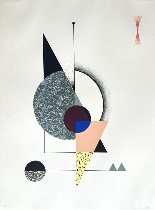 Rosenkilde, Krista, Dirty peach & twilight, 68 x 50cm, 24/120, Lithografie