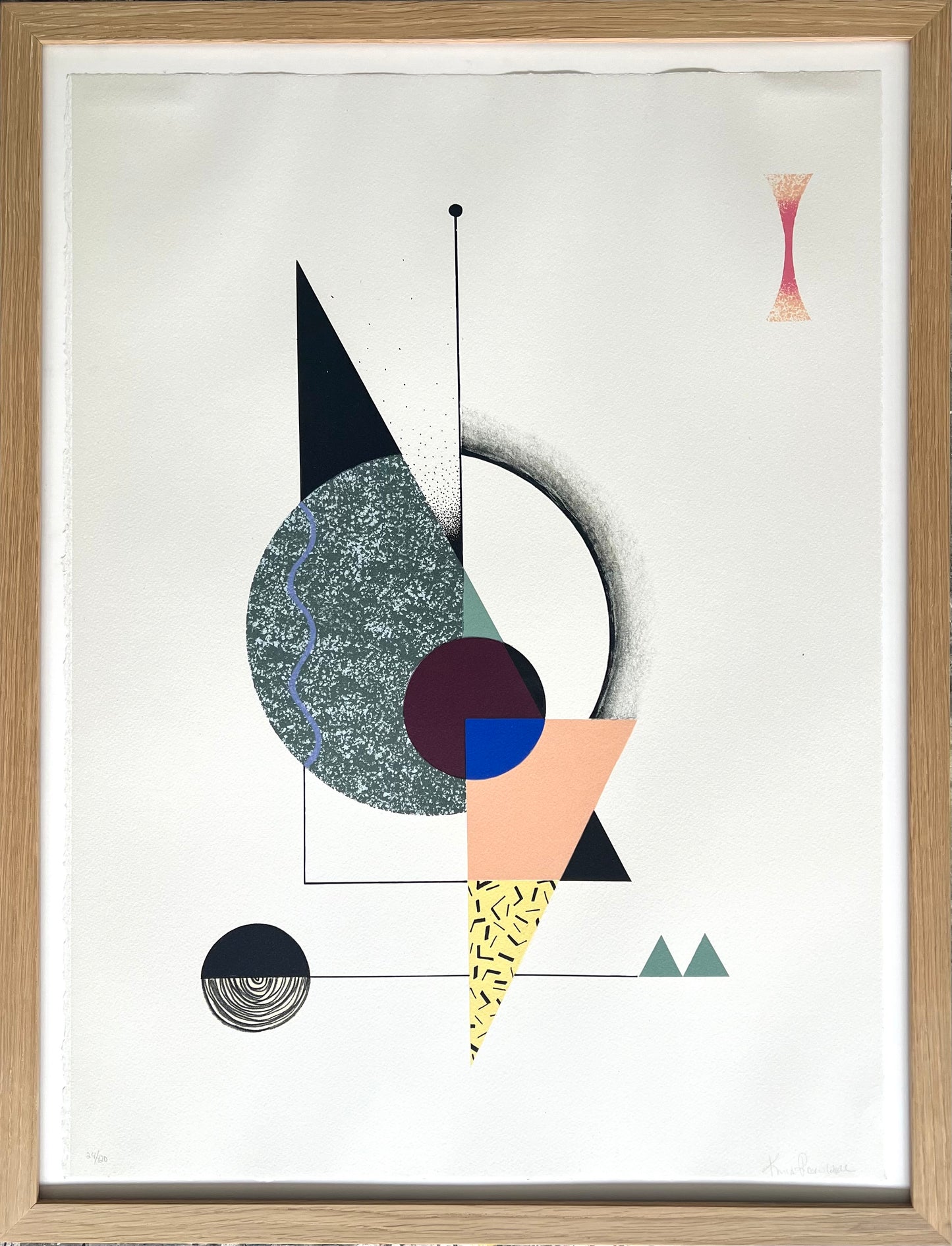 Rosenkilde, Krista, Dirty peach & twilight, 68 x 50cm, 24/120, Lithografie