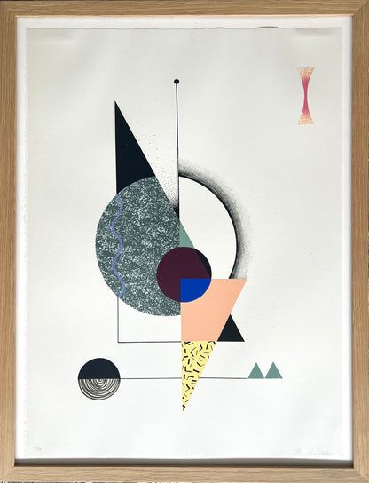 Rosenkilde, Krista, Dirty peach & twilight, 68 x 50cm, 24/120, Lithografie
