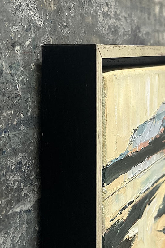 Tegtmeier, Claus, Rotes Kliff, 18 x 24cm, Öl auf Leinwand