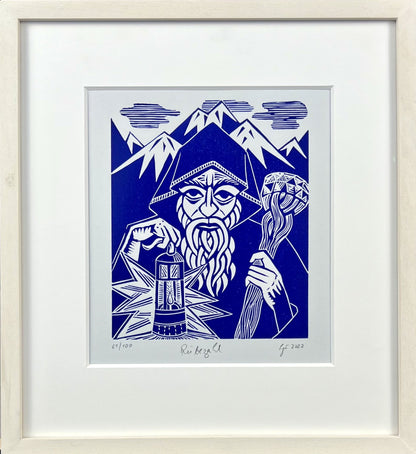 Zwirnmann, Katja, Rübezahl/Kleines Pandämonium, 22,5 x 16,5cm, 61/100, Linolschnitt, 2020