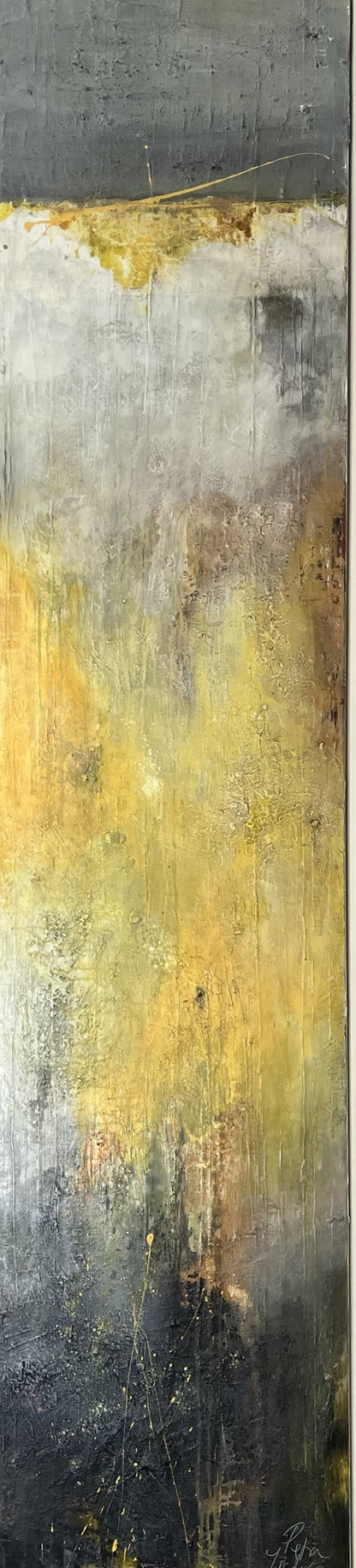 Jacobsen, Petra, Ruhe des Nordes, 220 x 50cm, Mischtechnik