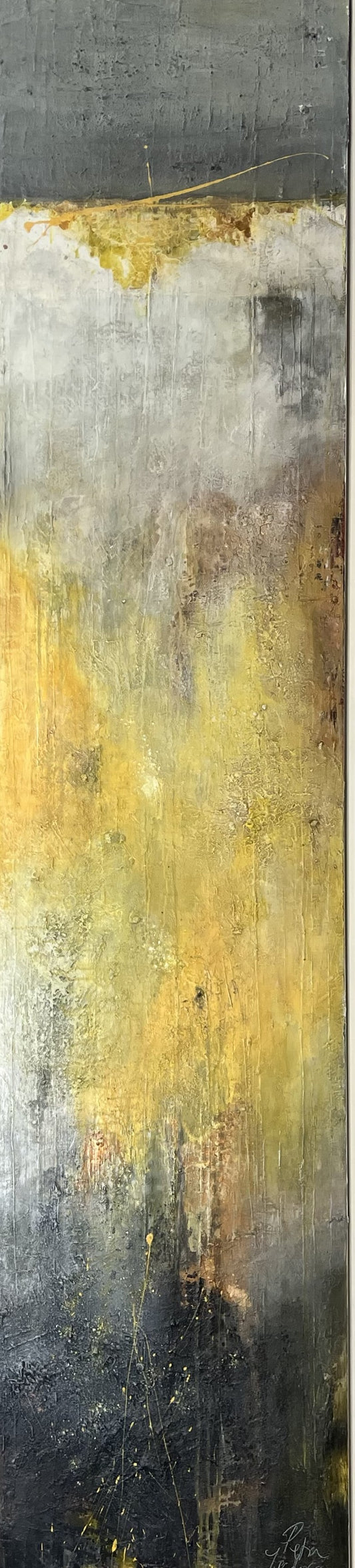 Jacobsen, Petra, Ruhe des Nordes, 220 x 50cm, Mischtechnik