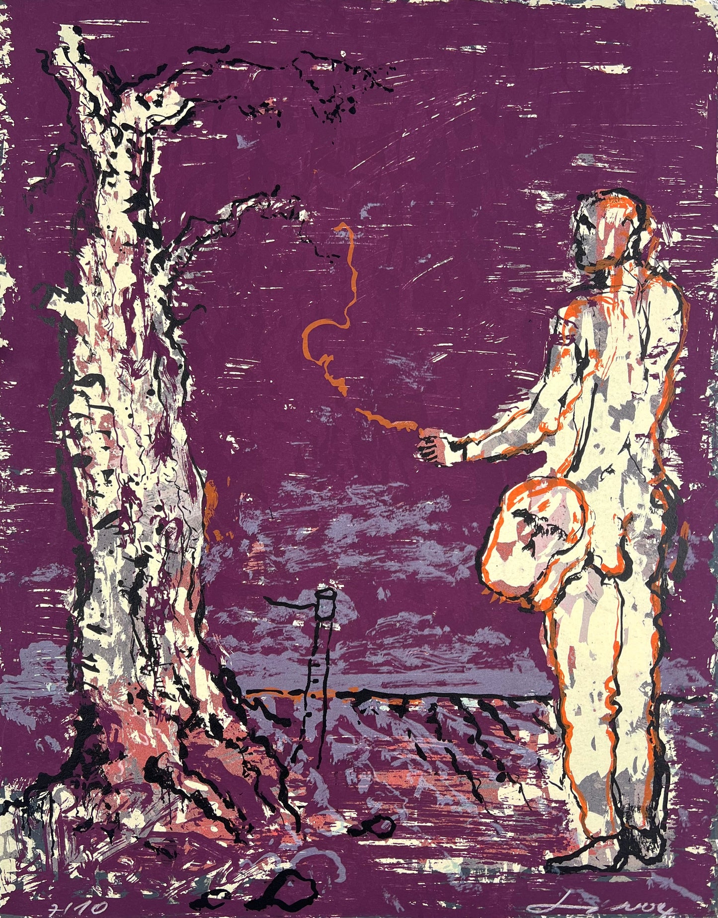Schult, Frank, Säer, 44 x 34cm, 7/10, Siebdruck, 2004