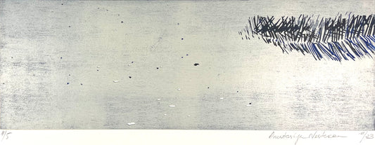 Nesterova, Anastasiya, Sandfangzaun, 21 x 60cm, 4/5, Holzschnitt