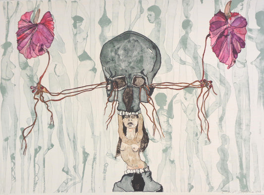 Schleime, Cornelia, Sieben Knoten, 57 x 77cm, 20/60, Lithografie