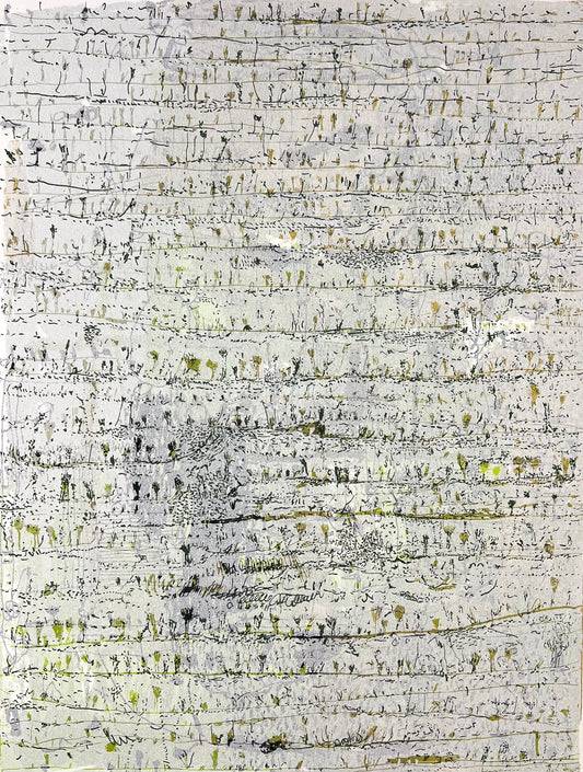 Behrendt, Falko, Schneegrün, 37 x 27cm, Siebdruck, 2001