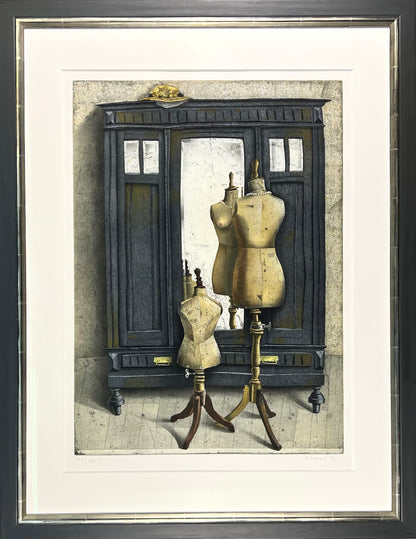 Kressel, Diether, Schneiderpuppen, 59 x 43cm, 41/100, Farbradierung