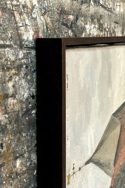 Störtenbecker, Nikolaus, Schobüll Kirche, 2007, Öl auf Leinwand, 45x40cm