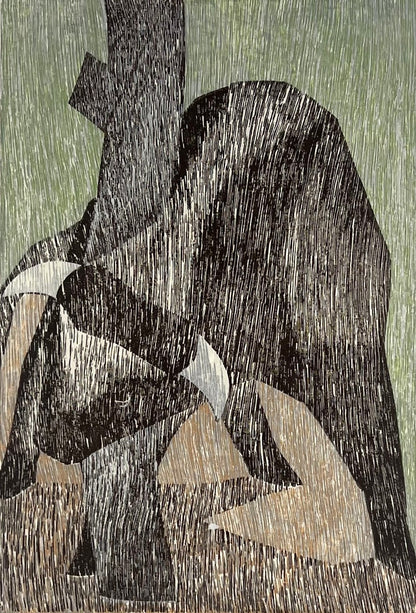Hermanns, Gerhard, Schüerpool, Bulle, 30 x 20,5cm, I/X, Holzschnitt, 1979