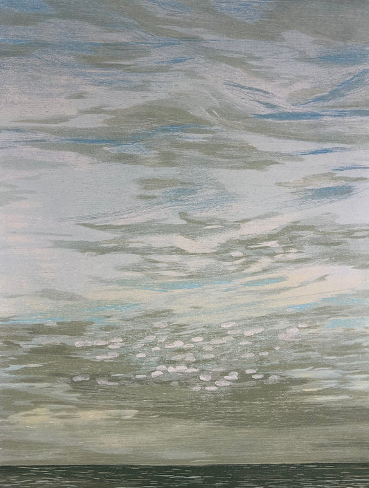 Schuppenhauer, Petra, Himmel II, 50 x 40cm, 12/12, Holzschnitt, 2022