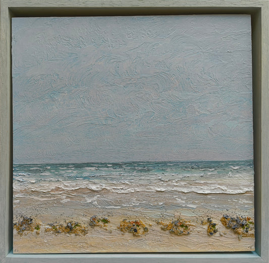Rasch, Folkert, Seestück IV, Öl auf Leinwand, 30x30 cm