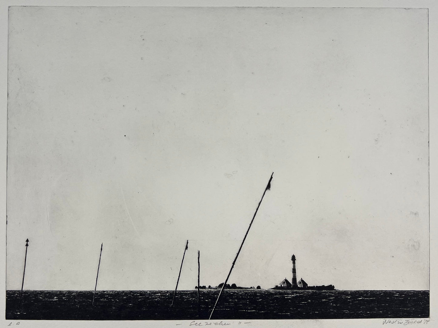 Dietrich, Nadine,Seezeichen II, 27,7x37,3, e.a., Photopolymer Etching