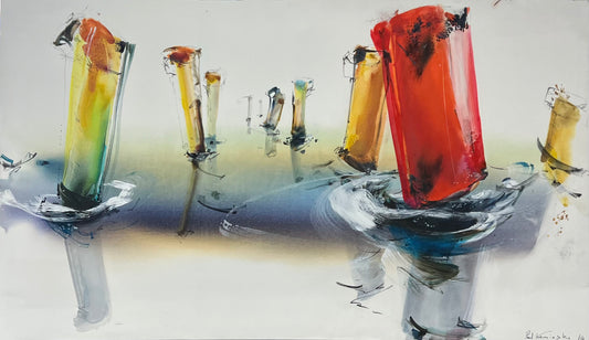 Kaminski, Paul, Segler I, 100 x 170cm, Öl auf Leinwand