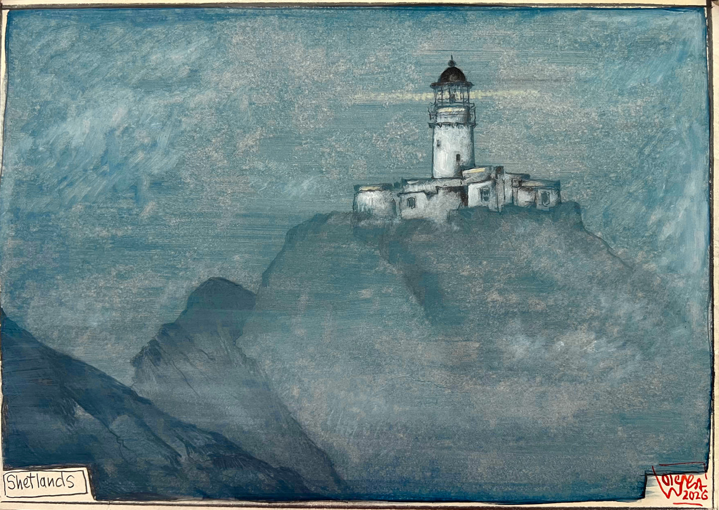 West, Ole, Shetlands, 21 x 29,7cm, col. Zeichnung, 2026