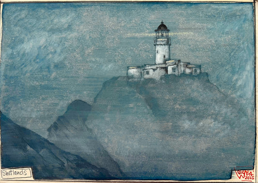 West, Ole, Shetlands, 21 x 29,7cm, col. Zeichnung, 2026