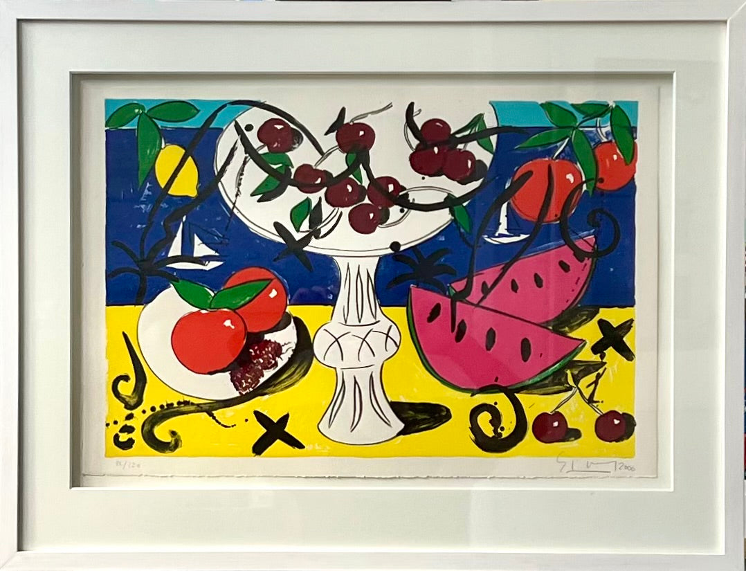 Szczesny, Stefan, Cherries and Melons-Birthday, 38 x 56cm, 26/120, Lithografie