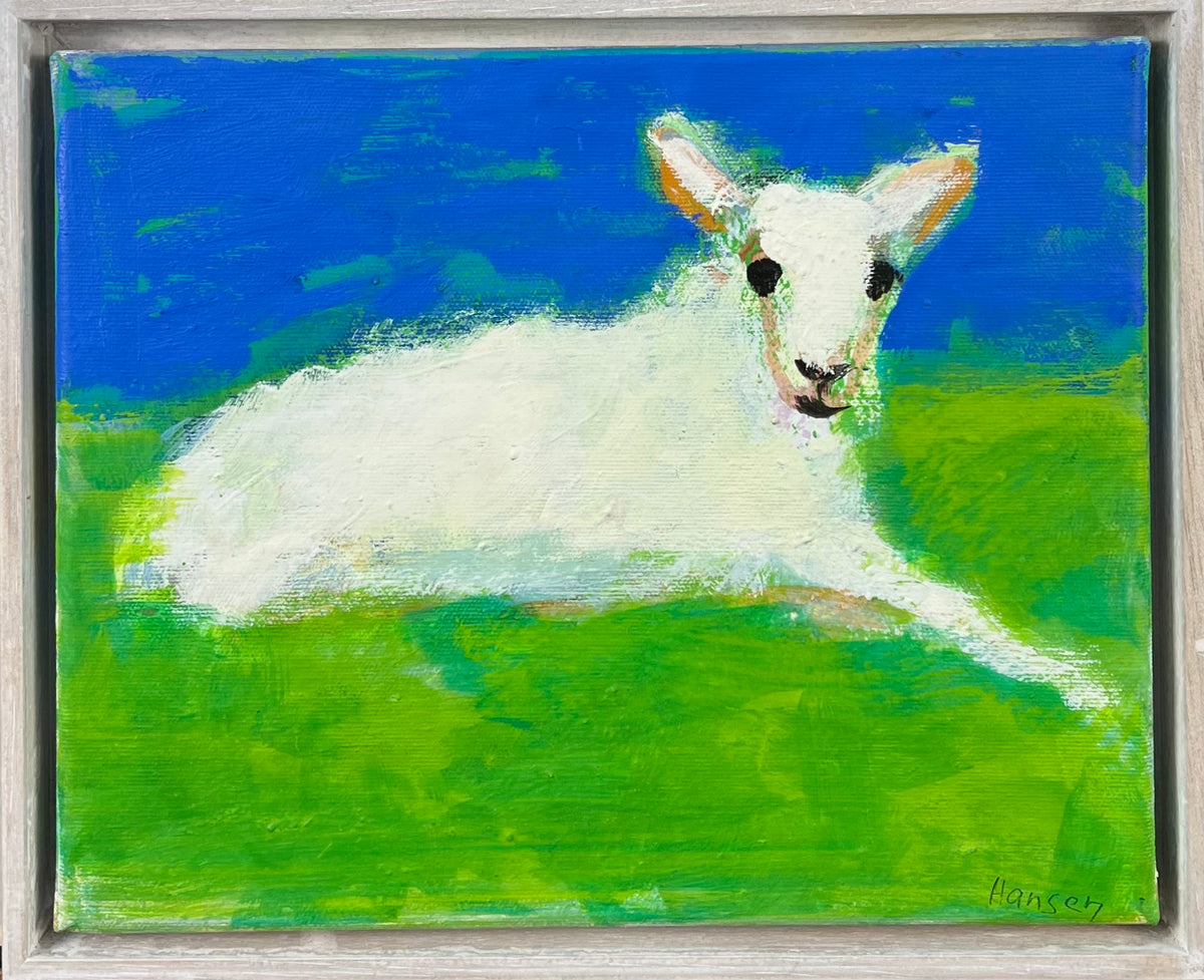 Hansen, Ulrike, Soloschaf, 24 x 30cm, Eitempera auf Leinwand, 2023
