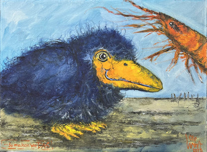 West, Ole, So machen wir das, 18 x 24cm, Ölgemälde