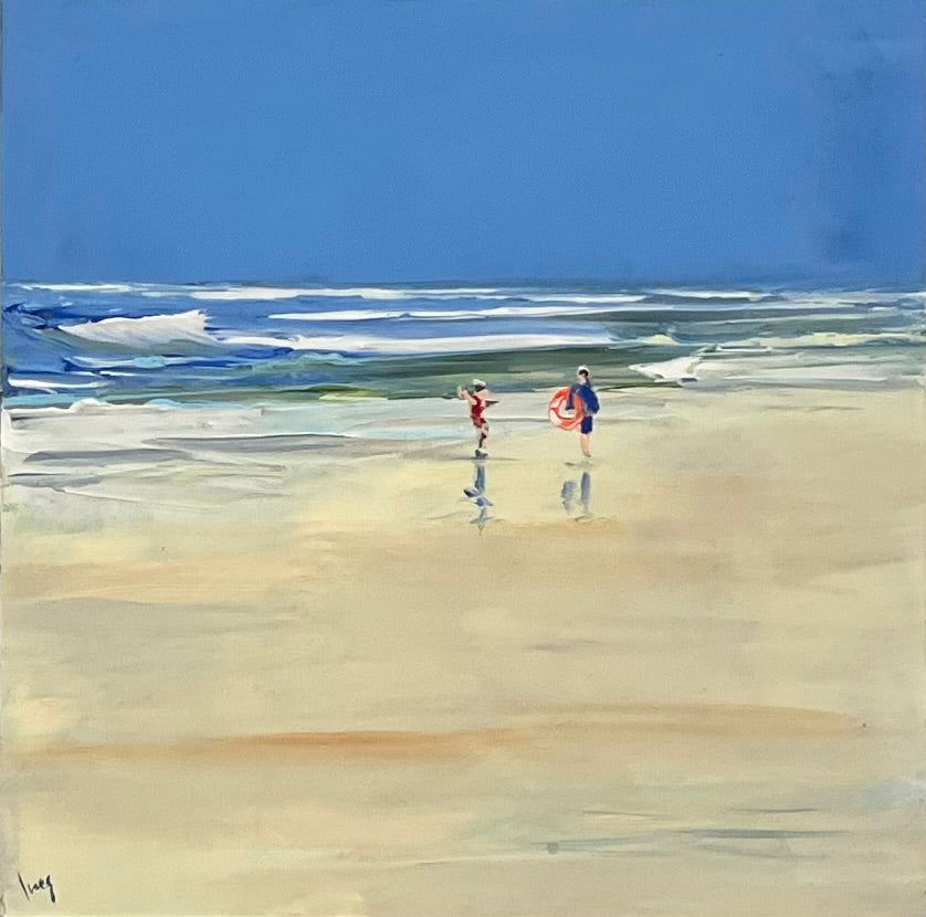 Ramm, Ines, Sommer am Meer, 15 x 15cm, Acryl
