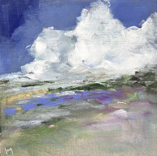 Ramm, Ines, Sommerfeld, 20 x 20cm, Acryl auf Leinwand
