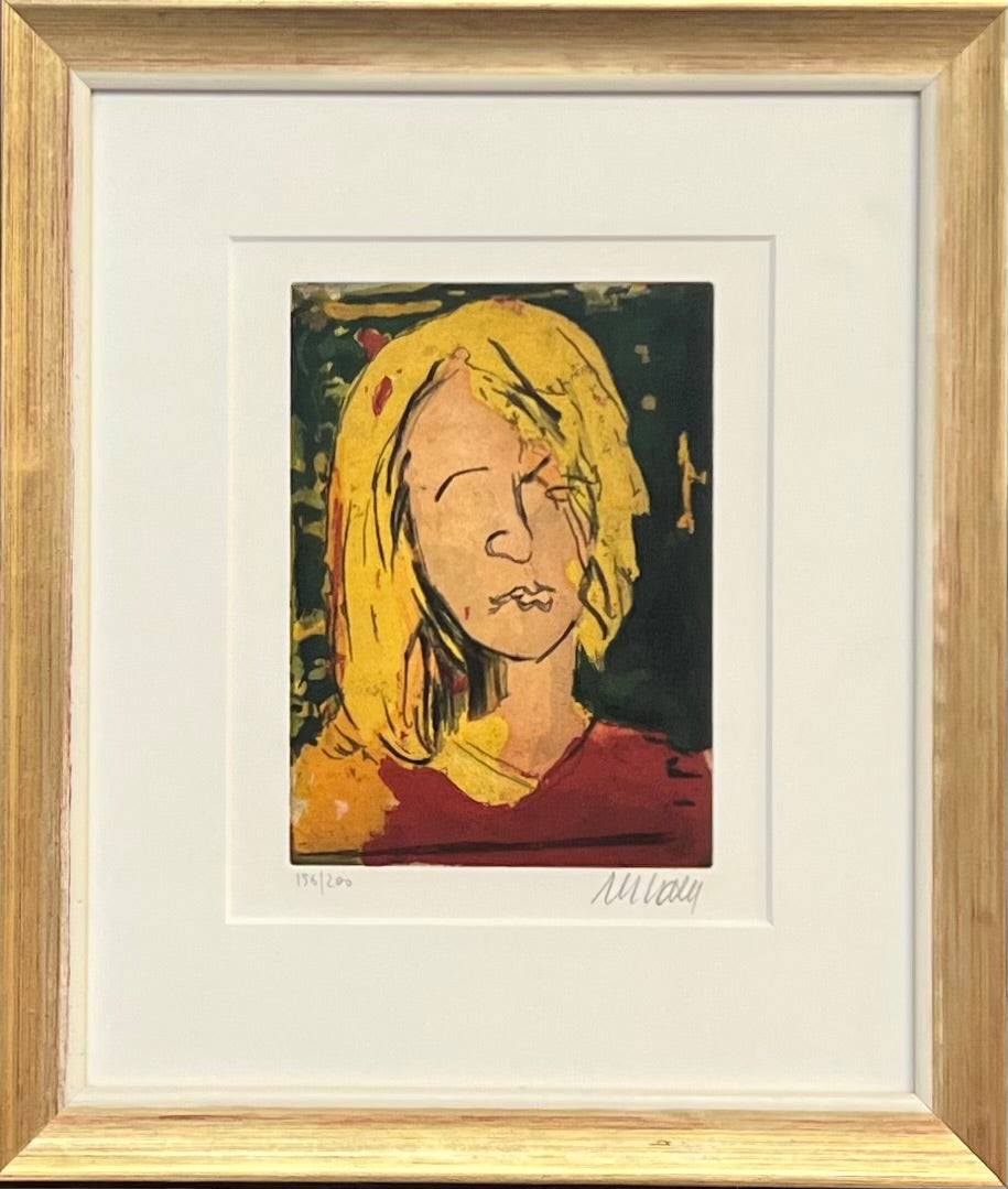 Mueller-Stahl, Armin, Sommermädchen, 20,5 x 15cm, 156/200, Farbradierung