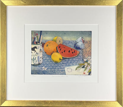 Votteler, Jutta, Sommerstunde,25 x32cm,  14/120, Farbradierung
