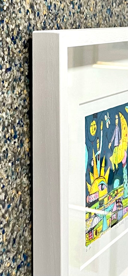 Grimm, Max, Sonne, Mond u. Sterne, 14 x 20cm, e.a., Siebdruck