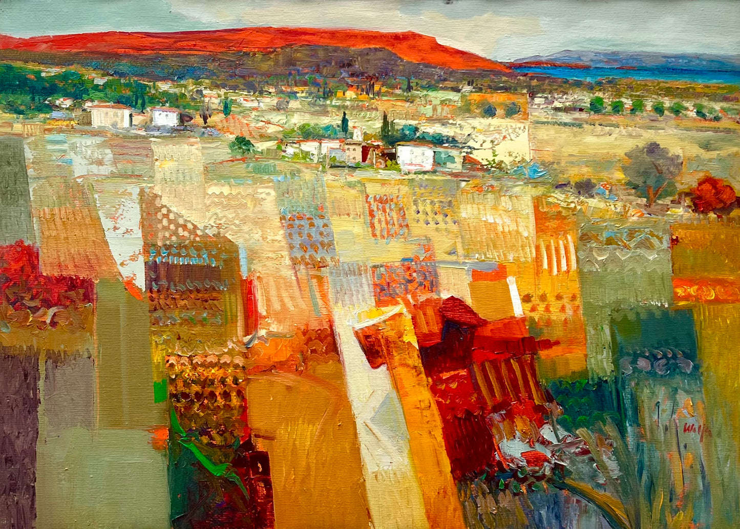 Malfer, Mario, Sonnendurchflutet, 50 x 70cm, Öl auf Leinwand