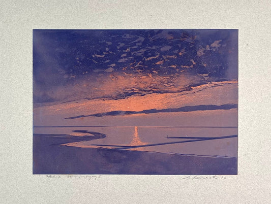 Werkmeister, Wolfgang, Sonnenuntergang I, 21 x 29,5cm, Farbradierung