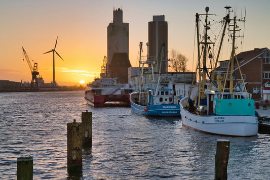 Rowek, Wencke, Sonnenuntergang am Außenhafen (inkl. PP), 20 x 30cm, Fotografie