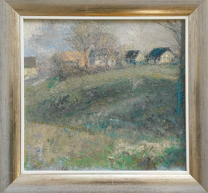 Feyen, Harald, Stadtrand, 25 x 26cm, Ölgemälde