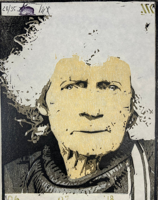 Knortz, Manuel, Stine, 37 x 28,2cm, 26/35, Farbholzschnitt