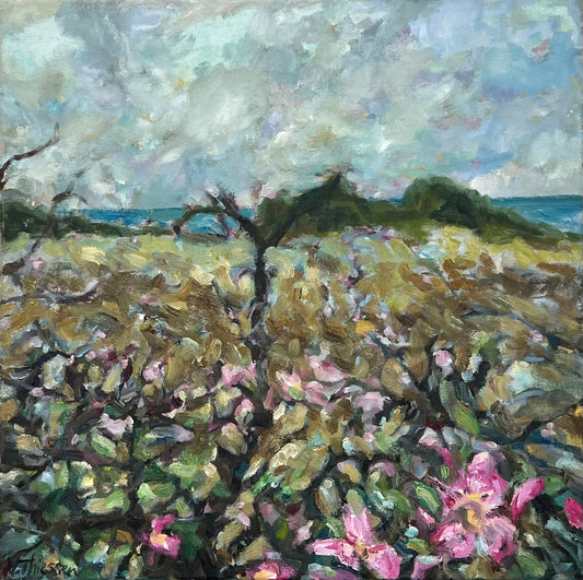 Thiessen, Vivien, Strandblüte, 50 x 50cm, Ölgemälde