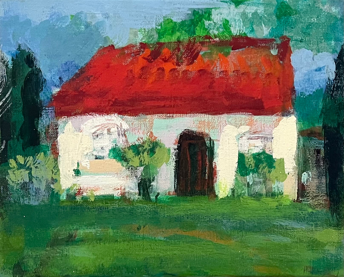 Hansen, Ulrike, Stormhäuschen, 24 x 30cm, Eitempera auf Leinwand, 2026