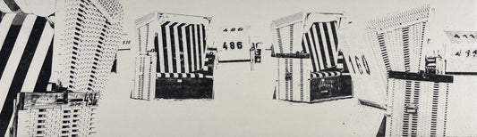 Dietrich, Nadine, Strandkörbe, 10,5 x 36cm, 5/50, Photopolymer Etching
