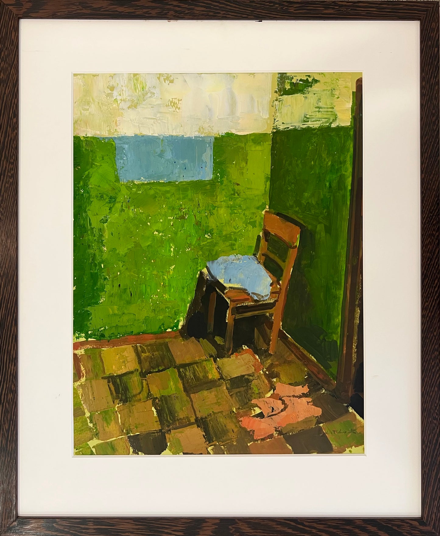 Tchepets, Anja, Stuhl 2, 42,5 x 33cm, Öl auf Karton