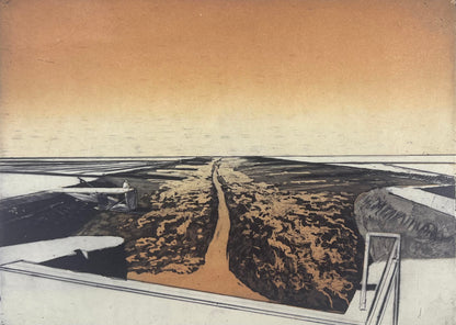 Werkmeister, Wolfgang, Südwesthörn, 21 x 29,5cm, Probe 2, Radierung, 1995
