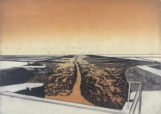 Werkmeister, Wolfgang, Südwesthörn, 21 x 29,5cm, Probe 2, Radierung, 1995