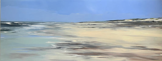 Ramm, Ines, Summer Beach, 70 x 180cm, Acrylgemälde