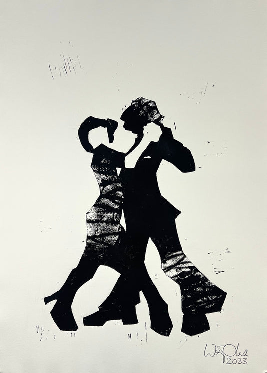 Weiss, Karina, Tango II, 78 x 56,7cm, Holzschnitt