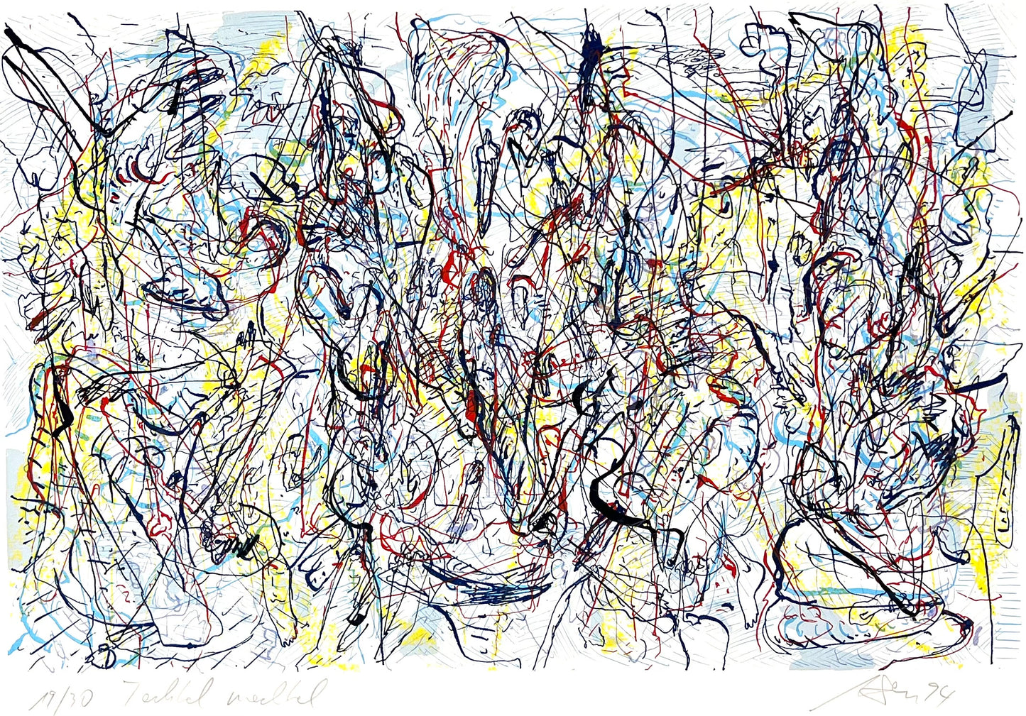 Dress, Andreas, Techtelmechtel, 30 x 45,5cm, 19/30, Siebdruck, 1994