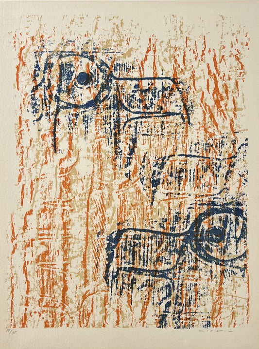 Ernst, Max, Têtes d´aigles (Adlerköpfe), 32 x 24,5cm, 12/75, Farblithografie, 1962