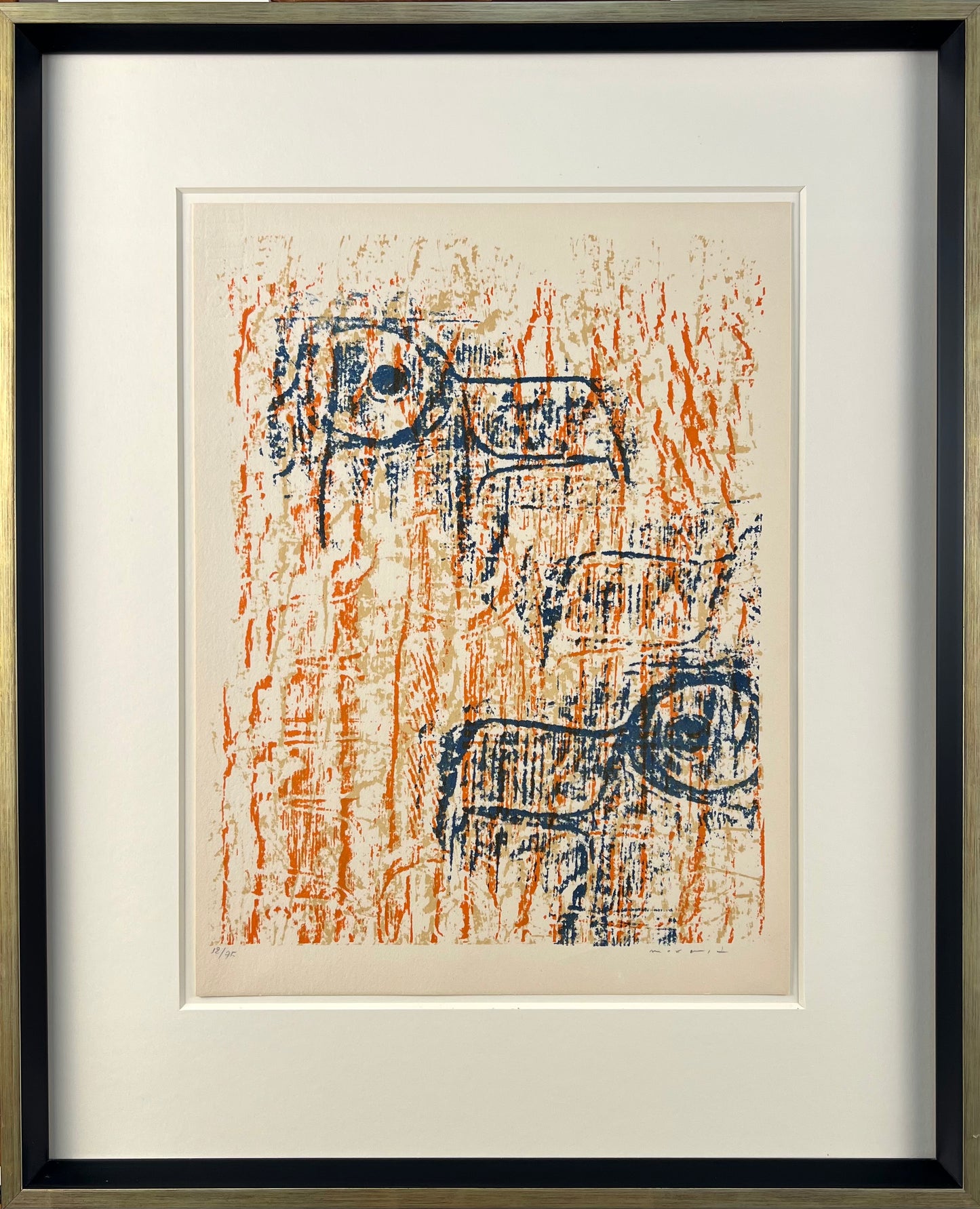 Ernst, Max, Têtes d´aigles (Adlerköpfe), 32 x 24,5cm, 12/75, Farblithografie, 1962