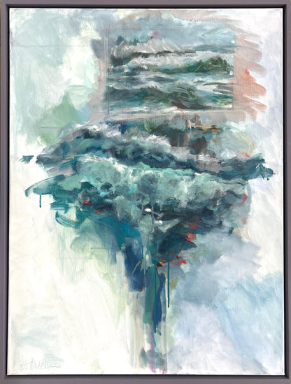 Thiessen, Vivien, Konstruktion Meer, 60 x 80cm, Mischtechnik