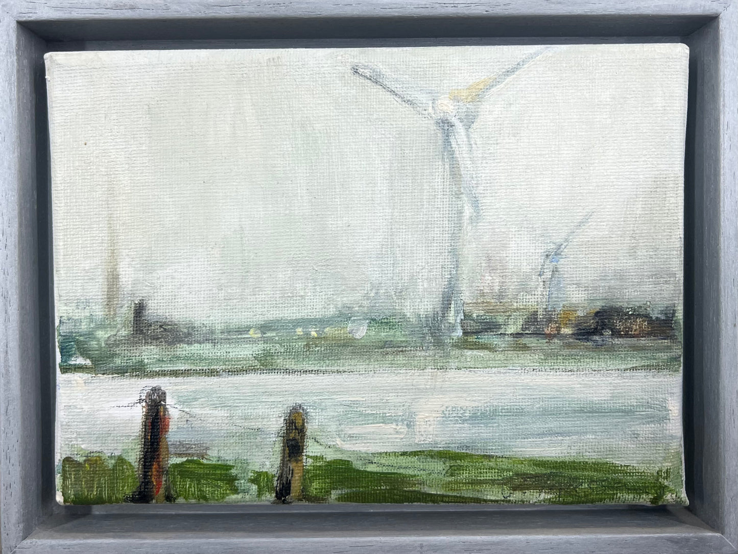 Thiessen, Vivien, Windrad, 13 x 18cm, Öl auf Leinwand