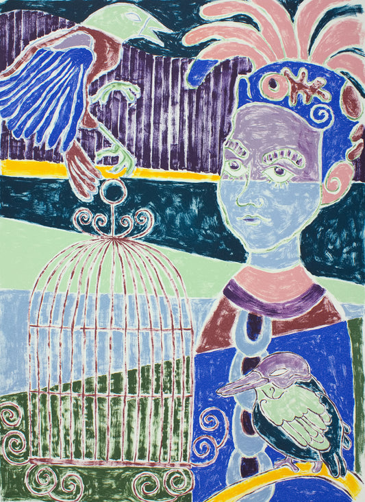Torpe, Anne, Scene of contention, 69 x 50cm, 24/130, Lithografie