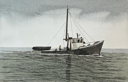 Kaczmarek, Frank, Trawler, 15 x 23cm, 61/400, Farbradierung