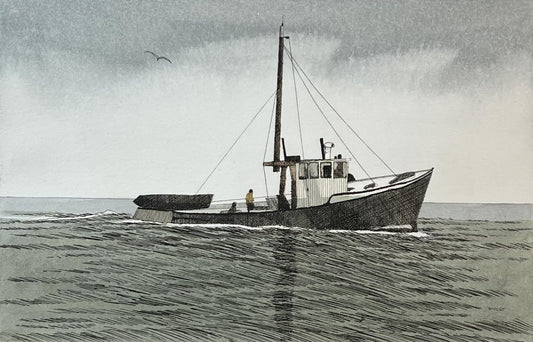 Kaczmarek, Frank, Trawler, 15 x 23cm, 61/400, Farbradierung